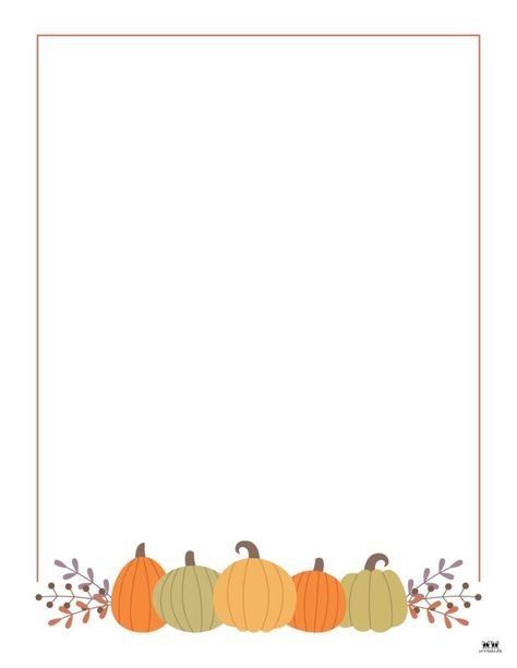 Choose from 20 unique fall page borders and frames for the perfect seasonal paper for anything you might need it for! 100% FREE. Print from home! Fall Border Design, Halloween Page Borders, Fall Boarder Designs, Fall Page Borders Free, Fall Leaves Border Design, Fall Borders, Page Frames, Printable Border, Border Templates