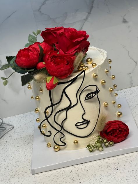 Cake Designs Birthday Women Beautiful, Fondant Cake Design For Women, Fondant Birthday Cakes For Women, Cake Designs For Women Birthday, Modern Birthday Cakes For Women Simple, Barbie Cake Dress, Birthday Cake 40th Women, Pretty Cakes For Women Birthdays, Elegant Birthday Cakes For Women