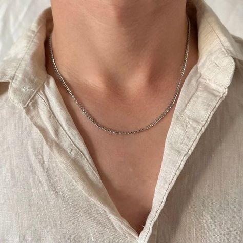 Very poor quality material polyester Necklace For Men, Men's Necklace, Silver Chain Necklace, Steel Water, Men Necklace, Timeless Design, Silver Chain, Chain Necklace, Water Resistant