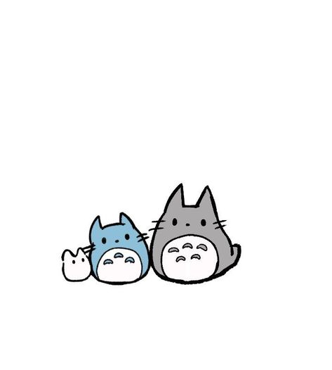 Totoro Drawing, Totoro Characters, Totoro Art, Studio Ghibli Tattoo, Ghibli Tattoo, Color Me Mine, Ghibli Artwork, Studio Ghibli Art, Kawaii Doodles