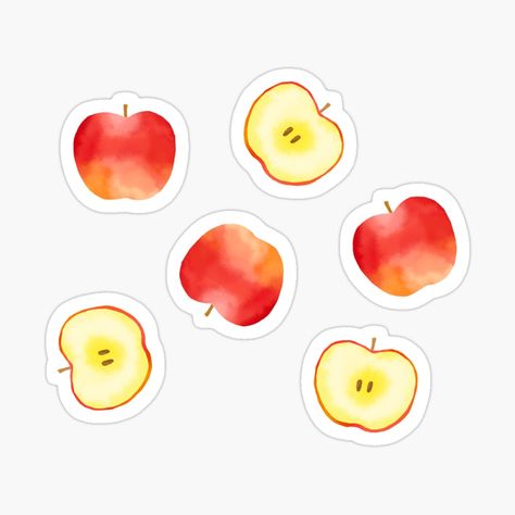 Get my art printed on awesome products. Support me at Redbubble #RBandME: https://www.redbubble.com/i/sticker/apple-by-lovelywad/102453097.JCQM3?asc=u Apple Sticker, Food Sticker, Apple Stickers, Apple Design, Food Stickers, Buy Apple, Decorate Notebook, Coloring Stickers, Black Artists