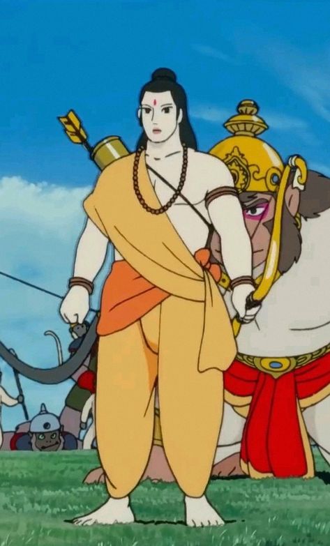 Ramayana: The Legend of Prince Rama (1993) Ramayana Legend Of Prince Ram, Ramayana The Legend Of Prince Rama, Legend Of Prince Ram, Ramayana Images, The Legend Of Hanuman, Sita Rama, Shri Ram Wallpaper, God Drawing, Lord Ram