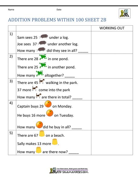 1st Grade Addition Word Problems 02F Math Word Problems 1st Grade, Word Problems For 1st Grade, 1st Grade Addition, Math Worksheets For Kids, Fun Math Worksheets, Math Practice Worksheets, Addition Word Problems, 1st Grade Math Worksheets, 2nd Grade Worksheets