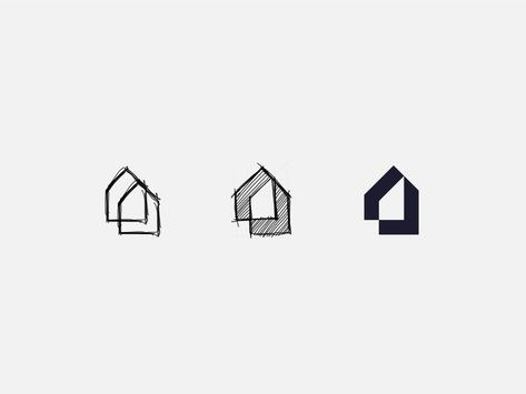 Home Logo Design by Paulius Kairevicius on Dribbble Architects Logo Design, Abstract House Logo, Home Logo Design Creative, Architecture Logo Design Ideas Graphics, Architecture Logo Design Ideas, Logo Home Design, Architecture Branding Design, Smart Home Logo Design, Architect Logo Design