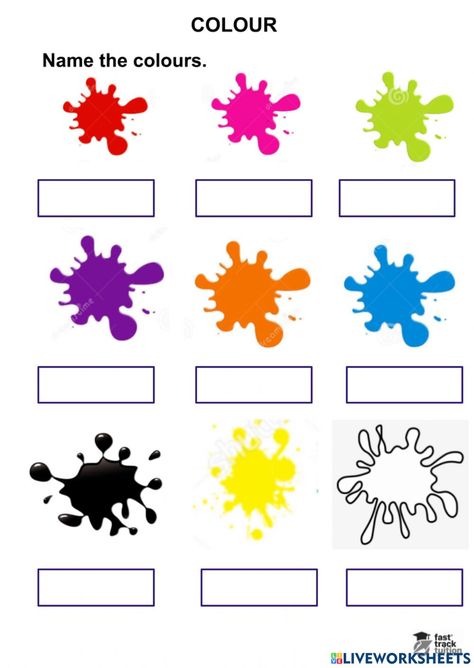 Pdf online worksheet: Colour Colour Spelling Worksheet, Colours Name Worksheet, Colour Worksheet, Energy Science Projects, English Classes For Kids, Energy Science, Test For Kids, Letter Worksheets For Preschool, Color Quiz