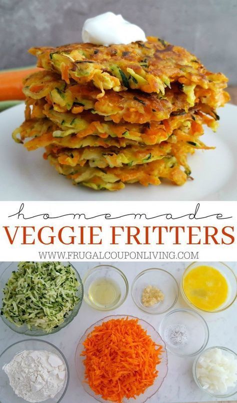 Easy Ways To Hide Veggies In Food, Blw Veggie Fritters, Veggie Side Dishes Healthy Easy, Hidden Protein, Recipe With Carrots, Healthy Vegan Dessert, Veggie Fritters, Menu Sarapan Sehat, Vegetable Pancakes