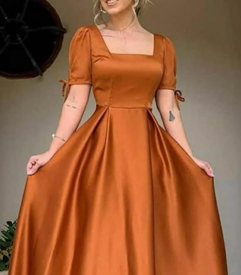 Wedding Outfits For Ladies, Maxi Frock Dress, Turkish Drawing, Woman Dress Design, Islamic Sketches, Korean Couture, Best Wedding Outfits, Orange Prom Dress, Traditional Dress For Women