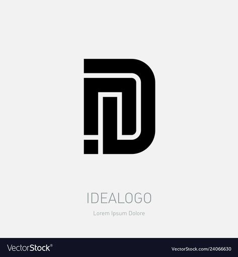 N And D Logo, Nd Logo, D Logo Design, Minimal Monochrome, Celana Kargo, D Logo, Business Identity, Monogram Logo Design, Minimal Logo Design