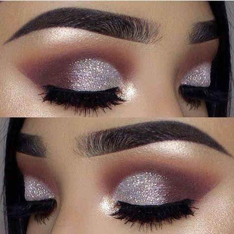 She says our Silver SPRINKLES glitter is her FAVORITE color! @vemakeup713 used our Neapolitan EyesCream Palette and Sprinkles! Eve Makeup, Silver Eye Makeup, Nye Makeup, Make Up Studio, New Years Eve Makeup, Valentines Makeup, Smink Inspiration, Makijaż Smokey Eye, Eye Makeup Brushes