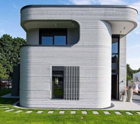 3d Printing Building Architecture, 3d Printing House Building, 3d Printed Concrete House, 3d Printing Building, 3d Printed Homes, 3d Printed Houses, Cement House Design, 3d Print House, 3d Printed Architecture