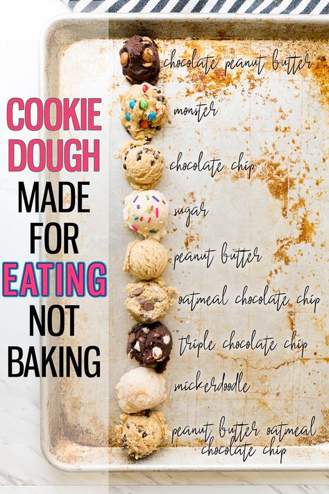 Egg Free Cookie Dough, Peanut Butter Oatmeal Chocolate Chip, Cooking With Karli, Dough Recipes, Chocolate Peanut Butter Cookies, Cookie Dough Recipes, Triple Chocolate, Chocolate Chip Oatmeal, Peanut Butter Cookies