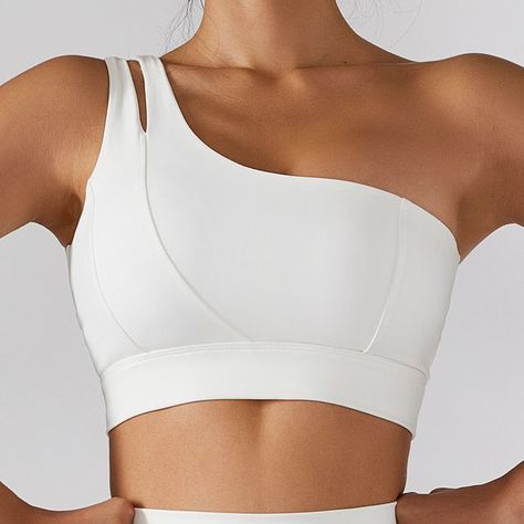 Estilo Fitness, Sports Crop Tops, White Bras, White Sports Bra, Yoga Set, Women Sleeve, Workout Outfit, Sports Suit, Sport Bh