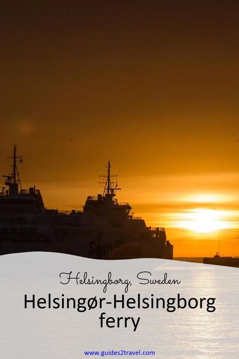 Sail away on the picturesque Helsingør-Helsingborg ferry in Sweden. This scenic 20-minute ride offers stunning views of the Øresund strait and connects two charming coastal towns. Don't miss the chance to experience this convenient and memorable journey! #helsingørhelsingborgferry #helsingborg #sweden #guides2travel Helsingborg Sweden, Pedestrian Street, City Guides, Cultural Events, Coastal Towns, Nature Reserve, Tropical Beach, City Hall, Stunning View