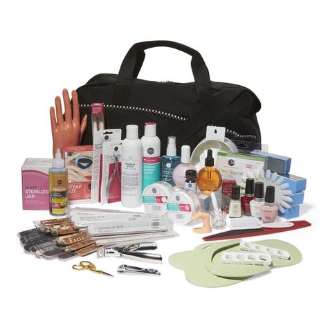 Nail Tech Kit, Nail Tech Station At Home Diy, Nail Tech Accessories, Paddie Nail Kit, Nail Tech Supplies List, Nail Tech Essentials, Beauty Technician, Nail Technician License, Cosmetology Kit