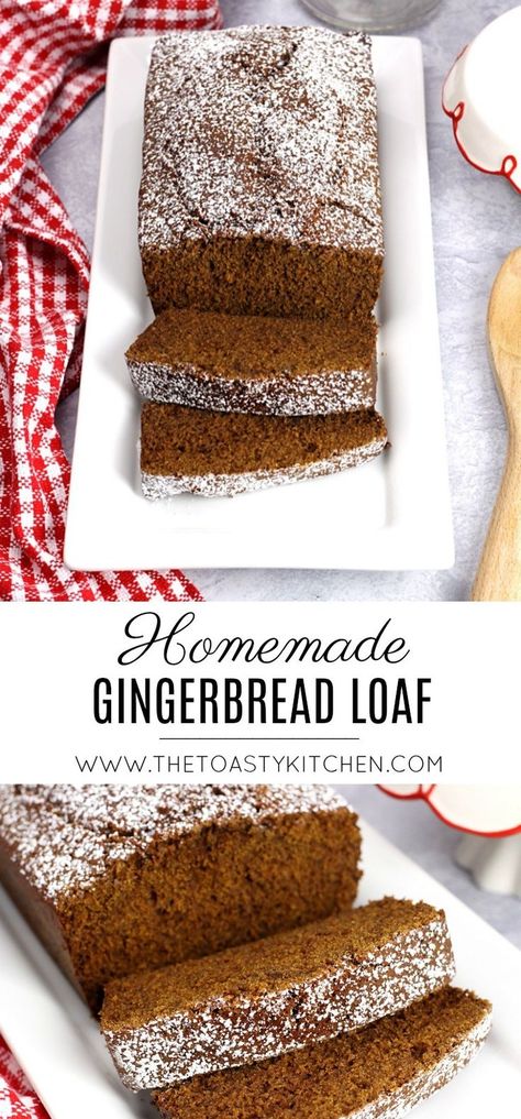 Ginger Bread Loaf, Gingerbread Loaf Recipe, Gingerbread Dessert, Gingerbread Loaf, Gingerbread Cake Recipe, Homemade Gingerbread, Gingerbread Recipe, Gingerbread Cake, Loaf Recipes