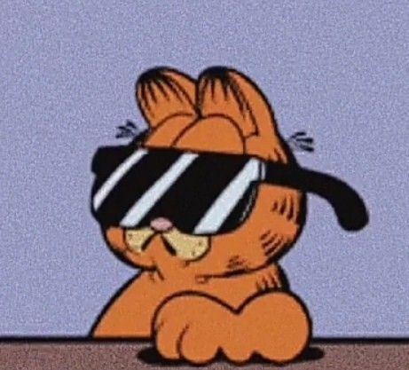 Sunglasses, Wearing Sunglasses, Orange Cat, A Cartoon, Orange