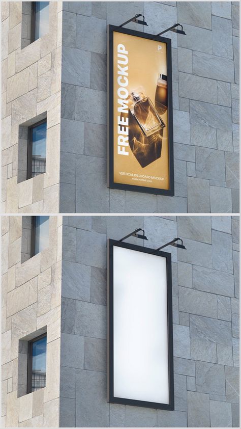 Building Advertising Design, Wall Advertising Design, Fashion Billboard Design Advertising, Vertical Billboard Design, Building Billboard, Building Advertising, Outdoor Advertising Design, Billboard Signage, Architectural Fashion