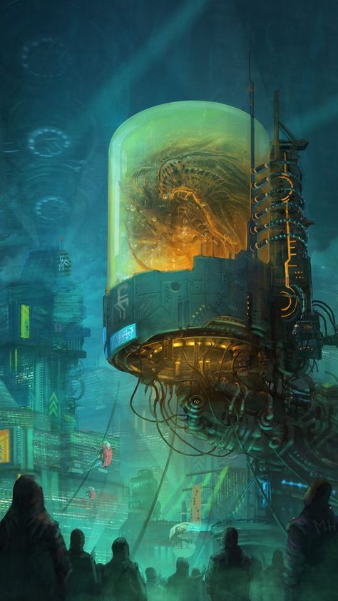 Trophy by snaku6763 Dune Art, Sci Fi City, Sci Fi Environment, Arte Cyberpunk, 다크 판타지, Speculative Fiction, Futuristic Art, Strange Things, Futuristic City