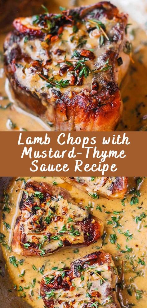 Lamb Chops with Mustard-Thyme Sauce Recipe: A Culinary Delight in Every Bite Bold flavors and tender, succulent lamb – there’s nothing quite like a well-prepared dish to tantalize your taste buds. Our Lamb Chops with Mustard-Thyme Sauce recipe is not just a meal; it’s an experience. In just a few simple steps, you can elevate […] The post Lamb Chops with Mustard-Thyme Sauc... Lamb Chops With Mustard Thyme Sauce, Best Lamb Chop Recipes Sauces, Best Lamb Chops Recipe, Lamb Pork Chops, Essen, Mustard Lamb Chops, Lamb Chop Recipes With Sauce, Lamb And Cauliflower, Mustard Thyme Sauce