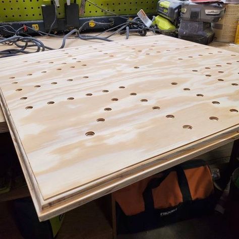 Wahoo board - RYOBI Nation Projects Wahoo Board, Aggravation Board Game, Router Sled, Diy Router, Wooden Board Games, Cnc Furniture, Assembly Table, Cnc Wood, Plywood Sheets