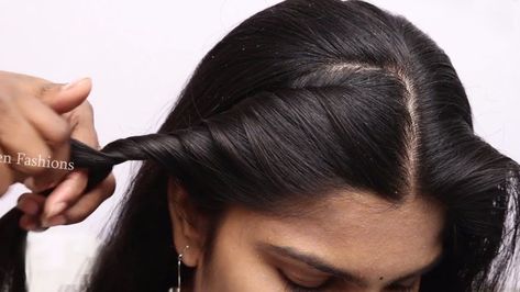 Indian traditional hairstyle for long hair girls | Simple Hairstyles for beginners | hair style girl #hairstyleideas #cutehair #hairstyle Girls Simple Hairstyles, Hairstyles For Beginners, Long Hair Girls, Easy Party Hairstyles, Hairstyles For Gowns, Hairstyle For Long Hair, Traditional Hairstyle, Easy Bun Hairstyles, Indian Wedding Hairstyles