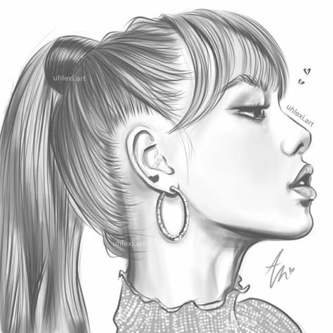 #lisa #blackpink Blackpink Drawing Pencil, Blackpink Drawing, Designer Cake, Pencil Sketch Images, 얼굴 그리기, Cake Decorator, Cool Pencil Drawings, Beauty Art Drawings, Kpop Drawings