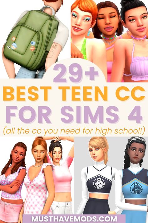 sims 4 teen cc Sims 4 Teen Mods, Sims 4 Teen Cc, Cc For Sims 4, Aesthetic Sims, Los Sims 4 Mods, Sims 4 Challenges, Sims 4 Cas Mods, Sims Packs, Pelo Sims