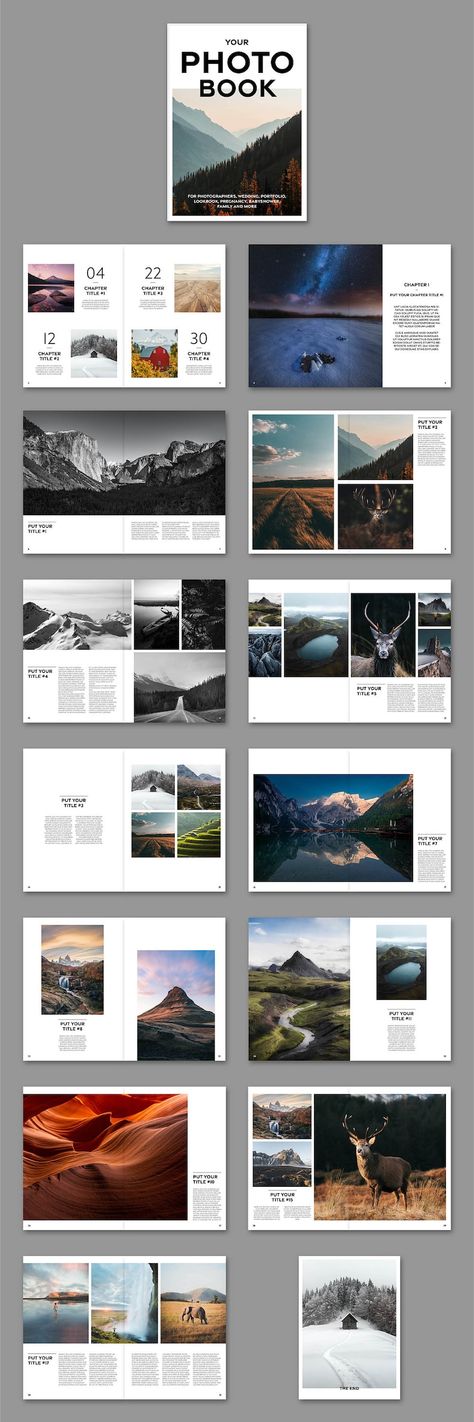 Photography Album Book Template Photobook Layout Photography Book Layout Portfolio Layout Print Travel Project Photojournalism - Etsy Photography Book Layout, Layout Portfolio, Layout Print, Photobook Layout, Travel Project, Photography Book, Portfolio Layout, Album Book, Book Layout