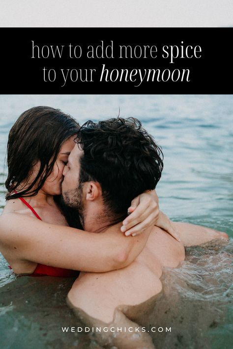 Easy tips to spice up your honeymoon. #honeymoonideas #relationshiptips #honeymoon #weddingchicks #Foria Husband Honeymoon Outfit, Intimate Honeymoon Ideas, Packing For Honeymoon, Honeymoon Inspo Pics, Honeymoon Outfits Cruise, Honeymoon Surprises For Him, Honeymoon Checklist Packing, Simple Honeymoon Ideas, Honeymoon Gifts For Husband