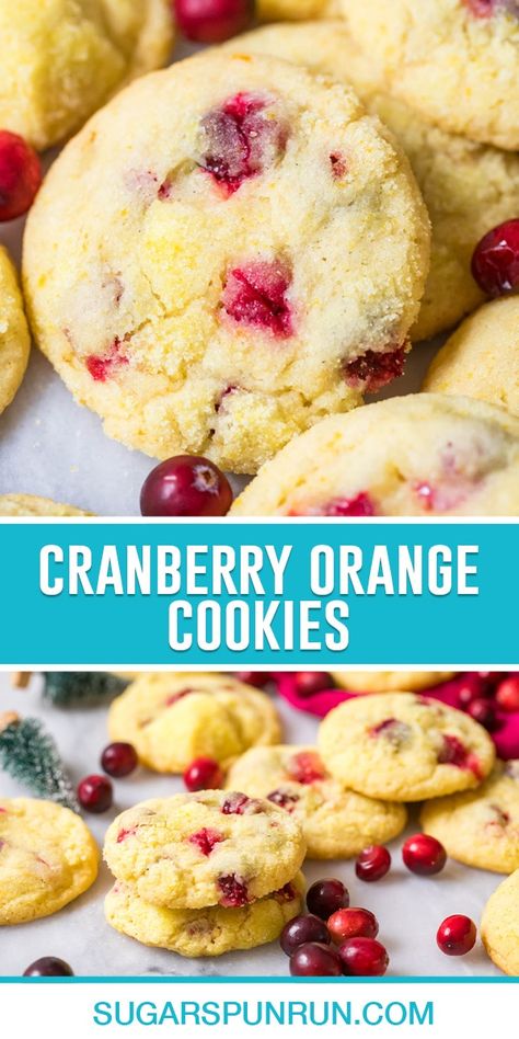 Baking With Fresh Cranberries, Cranberry Orange Dessert Recipes, Cranberry Orange Shortbread Cookies With Fresh Cranberries, Cranberry Orange Christmas Cookies, Orange Cranberry Cookies Christmas, Fresh Cranberry Orange Cookies, Orange Zest Cookies, Orange Flavored Desserts, Cranberry Orange Cookies Recipes