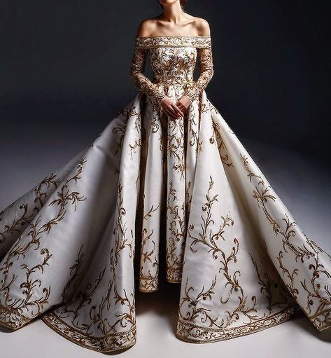 Gaun Abad Pertengahan, Fantasy Dresses, Royal Dresses, Fantasy Gowns, فستان سهرة, Fairytale Dress, Fantasy Dress, Ball Gown Dresses, Fantasy Fashion