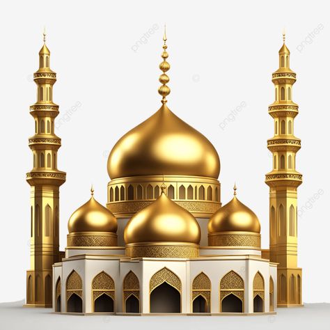 3d gold islamic mosque ramadan design free image gold mosque islamic png Islamic Design Graphic, Mosque Png, Mosque Design Islamic Architecture, Islamic Png, Islamic Mosque, Ramadan Design, Mosque Design, Paper Background Design, Flyer And Poster Design