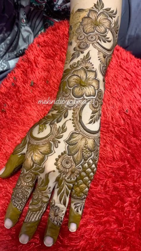 Full Hand Mehndi Designs Kafif, Kafif Design Full Hand Bridal, Mehndi Designs Kafif, Kafif Design Full Hand, Mehandi Degins, Mehendi Designs For Hands Full Hand, Kafif Design, Arbi Mehndi, Floral Mehndi Designs