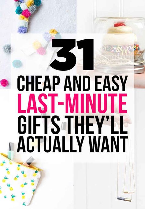 http://www.echopaul.com/ 31 Cheap And Easy Last-Minute DIY Gifts They'll Actually Want (some seriously great ideas) Last Minute Birthday Ideas, Diy Gifts For Christmas, Diy Gifts Cheap, Last Minute Birthday Gifts, Diy Christmas Gifts For Family, Diy Cadeau, Diy Gifts For Mom, Cheap Christmas Gifts, Ge Bort