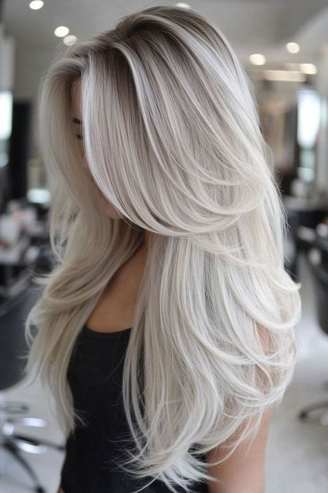 #Hairstyles #Weddings #WeddingHairstyles #UnitedStatesWeddings #BridalHair #GroomHair #WeddingInspiration #HairTutorials #BridalLooks #HairstyleIdeas #ElegantUpdos #RomanticHairstyles #ClassicWeddingLooks #ModernBrides #StylingTips #BridesmaidsHair #HairTrends #WeddingSeason #19Hairstyles#HairstyleHack #AgeDefying #YouthfulHair #HairTransformation #TimelessLook #BeautyTips #AgingGracefully #StyleSecrets #HairCare #GlamourTips #HairInspo #LookYounger #ConfidenceBoost #SelfCare #TransformYourLook Platinum Root Shadow, Dark Root Into Blonde, Icy Blonde Curtain Bangs, Platinum Blonde Black Roots, White Blonde Hair With Shadow Roots, Platinum With Shadow Root Short Hair, Blonde Balayage On Light Hair, Long Hair Balayage Brunette Ash Blonde, Rooted Platinum Blonde Hair