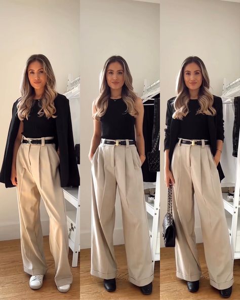 Business Casual Beige Pants, How To Style Beige Pants, Outfit Pantalon Beige Mujer, Edgy Work Outfits, Smart Casual Work Outfit Women, Office Attire Women, Summer Business Casual Outfits, Outfit Elegantes, Summer Office Outfits