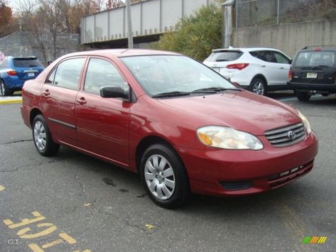 Red Toyota Corolla, Corolla 2003, Invisible String, Gray Interior, Car Colors, Dream Car, Photo Archive, Toyota Corolla, House Colors