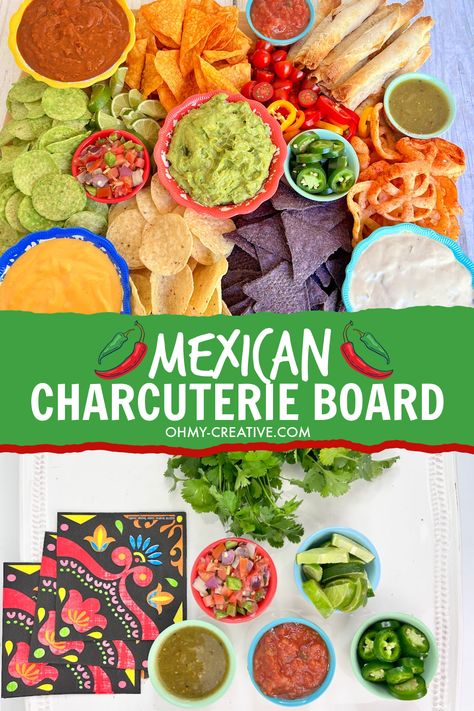 Mexico Charcuterie Board, Charcuterie Board Ideas Mexican Food, Mexican Inspired Charcuterie Board, Day Of The Dead Charcuterie Board, Mexican Food Charcuterie Board, Mexican Board Ideas, Fiesta Charcuterie Board, Cinco De Mayo Charcuterie Board, Mexican Themed Charcuterie Board