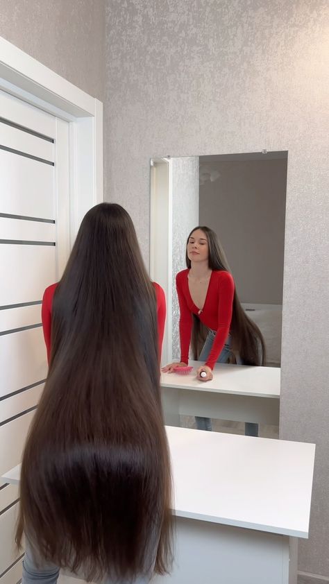 Olya long hair model & HAIR VIDEO CREATOR | 1 or 2? 😊 Friends, I will answer your questions in the comments❤️ #volosilievna #volosilevna | Instagram Hair Motivation, Long Ponytail, Long Hair Ponytail, Long Hair Models, Long Silky Hair, Really Long Hair, Long Hair Video, Video Creator, Open Hairstyles