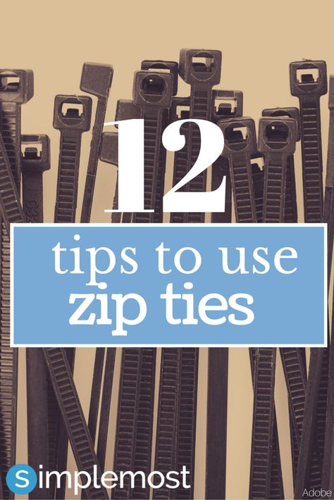 Ever wonder an easy way to unclog a drain or how to easily child proof your house? Zip ties have you covered! These 12 easy tips and trick help you use zip ties in ways you never would have know! http://www.simplemost.com/?p=22200?utm_source=pinterest&utm_medium=referral&utm_campaign=organic Zip Ties Hacks, Zip Tie Hacks, Cable Tv Hacks, Unclog A Drain, Tv Hacks, Tie Storage, Organisation Tips, Survival Hacks, Unclog Drain