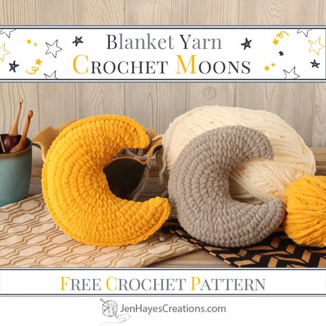 Crochet Moon, Moon Crochet, Amigurumi Minta, Crochet Mignon, Confection Au Crochet, Crochet Pillow Pattern, Crochet Design Pattern, Beginner Crochet Projects, Haken Baby