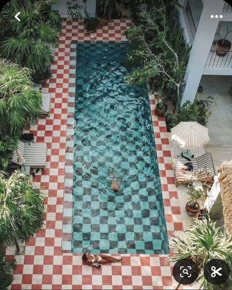 The checker pattern has covered high and low surfaces from Vermeer painted floors to Vans slip ons. As we approach summer, we’re dipping into the checkerboard pool. @casapueblohotels @brown_beach_house_croatia @lotusprivilegemarrakech #pooltime #pooldesign #checkerboard #checker Brown Beach House, Vans Slip Ons, Tulum Beach, Checker Pattern, Rockett St George, Pool Design, Painted Floors, St George, Cool Pools