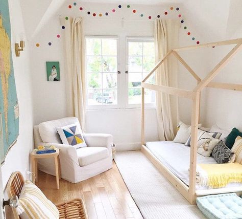 Toddler House, Twin House Bed, Ikea 2015, House Bed Frame, Toddler House Bed, Twin House, Toddler Floor Bed, Teepee Bed, Toddler Montessori