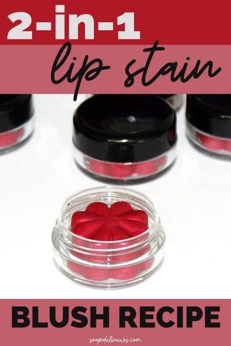 Diy Lip Stain, Lip Stain Diy, Lip Tint Diy, Tinted Lip Balm Recipe, Diy Lip Balm Recipes, Makeup Recipes, Homemade Makeup, Garden Therapy, Diy Lipstick