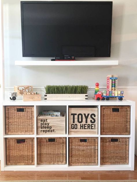 Family room toy storage ideas Family Room Toy Storage, Room Toy Storage Ideas, Family Room Storage, Living Room Toy Storage, Toy Storage Ideas, Baby Toy Storage, Small Family Room, Diy Dining Room, Storage Kids Room