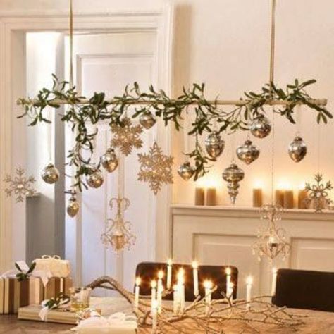 Dining Room Christmas Decor, Jul Diy, Bedroom Christmas, Modern Christmas Decor, Xmas Deco, Interior Modern, Christmas Window, Ideas Party, Noel Christmas