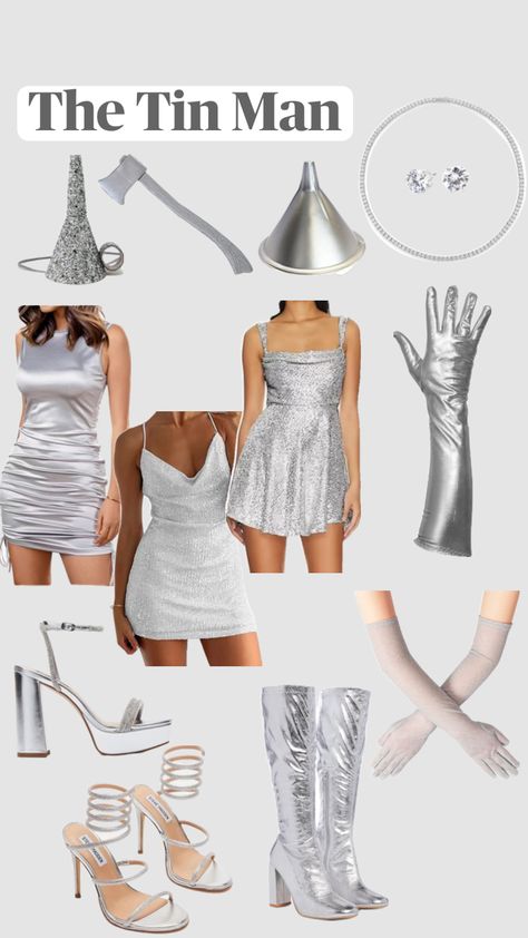 The Tin Man Halloween Costume Idea | Wizard of Oz #halloween #costume #halloweencostume #wizardofoz #tinman Tin Man Halloween Costume, Tin Man Halloween, Tin Man Costume, Wizard Of Oz Halloween, Man Halloween Costume, The Wizard Of Oz Costumes, Tin Man Costumes, The Tin Man, Matching Halloween Costumes