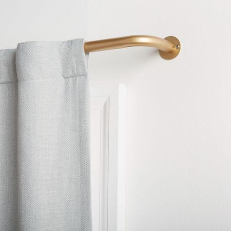 Exclusive Home Holden 1" Curtain Rod, 52"-72", Gold : Amazon.ca: Home Wrap Around Curtain Rod, Window Furnishings, Curtain Rods And Hardware, Bay Window Curtains, Curtain Weights, Buy Curtains, Window Curtain Rods, Privacy Panels, Curtain Hardware