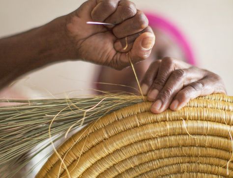 Unique Table Settings, Basket Weaver, African Decor, Unique Table, Handmade African, African Baskets, Women Artisans, Baskets On Wall, Artisan Craft