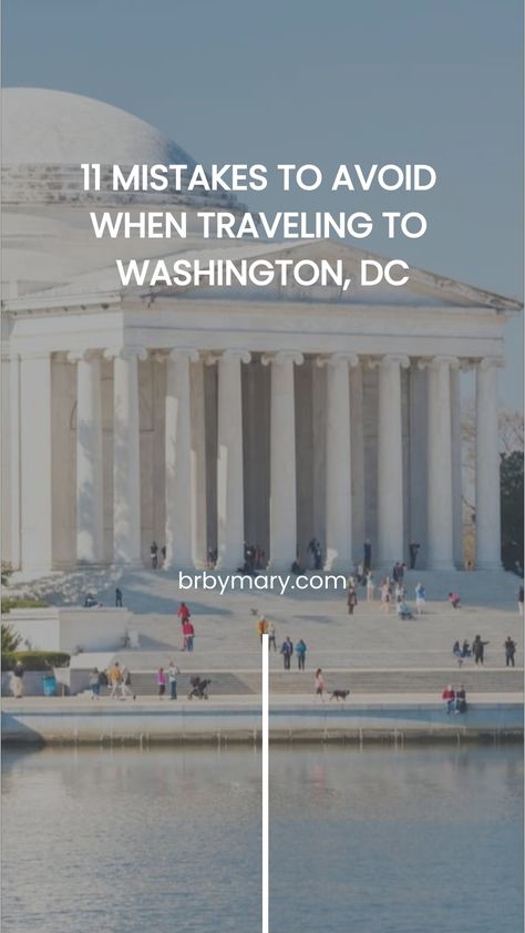 Here are 11 Mistakes to Avoid When Traveling to Washington, DC. Visiting Washington, DC can be an unforgettable experience with its rich history, iconic monuments, and world-class museums. I actually loved visiting DC, it's truly an impressive city. But you don't want to make mistakes that would ruin your visit to DC. Washington Dc 1 Day, Washington Dc In January, Washington Dc Museums, Dc Museums, Washington Dc Itinerary, Trip To Washington Dc, National Building Museum, Visit Dc, Visiting Washington Dc